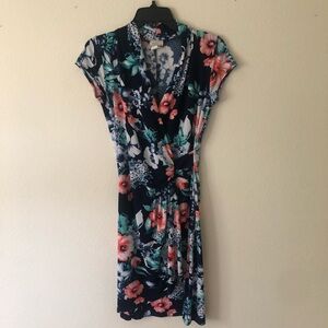 Moci by Purple Rain Floral Dress Small Women